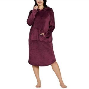 32 Degrees Heat Women's Hooded Cozy Plush Sleep Lounger S/M